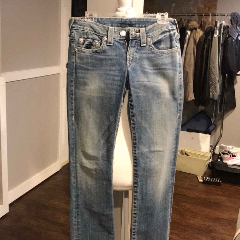 True Religion Johnny Medium Wash Bootcut Jeans - Sz 28
